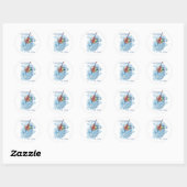 Sticker Rond Mon plan de peinture (Feuille)
