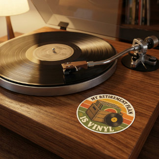 Sticker Rond Mon plan de retraite est vinyle – Drôle