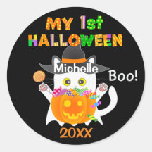 Mon premier chat fantôme Halloween