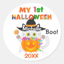 Mon premier chat fantôme Halloween