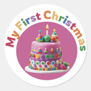 Sticker Rond Mon premier Noël #1