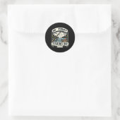 Sticker Rond Mon premier voyage de pêche (Sac)