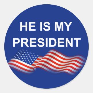 Sticker Rond Mon président