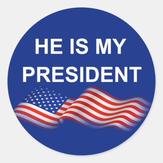 Sticker Rond Mon président (Devant)