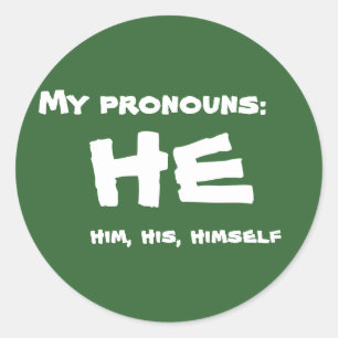 Sticker Rond Mon Prononononounes Lui