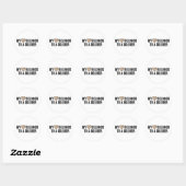 Sticker Rond Mon soldat du coeur (Feuille)