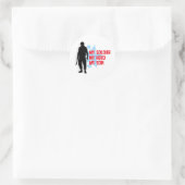 Sticker Rond Mon Soldat, Mon Héros, Mon Fils (Sac)