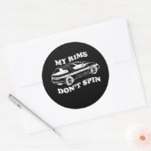 Sticker Rond MON T-shirt RIMS NE SPIN PAS (Enveloppe)