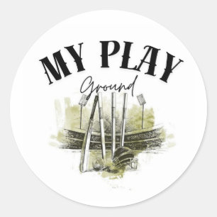 Sticker Rond Mon terrain de jeu