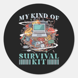 Sticker Rond Mon type de réseau de devis de mise en réseau de k