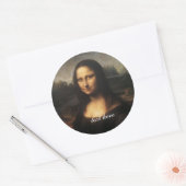 Sticker Rond Mona Lisa (Enveloppe)