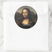 Sticker Rond Mona Lisa (Sac)