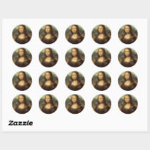 Sticker Rond Mona Lisa (Feuille)
