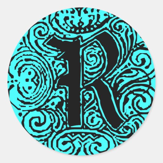 Sticker Rond Monarchia "R " (Devant)