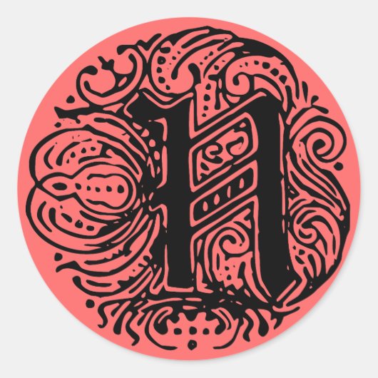 Sticker Rond Monarchie "N" (Devant)