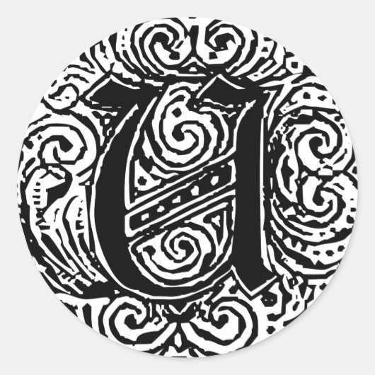 Sticker Rond Monarchie "U" (Devant)