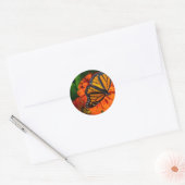 Sticker Rond Monarque (Enveloppe)