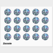 Sticker Rond Monarque Butterflies (Feuille)