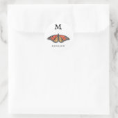 Sticker Rond Monarque M (Sac)