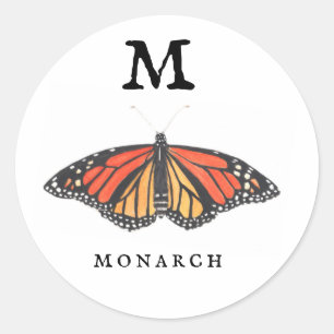 Sticker Rond Monarque M