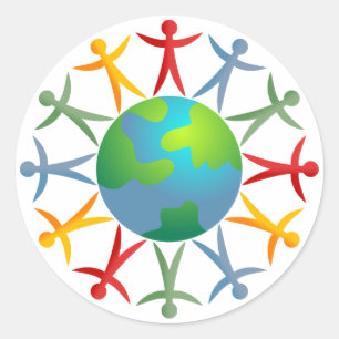 Sticker Rond Monde divers