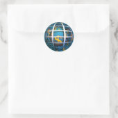 Sticker Rond Monde Dollar (Sac)