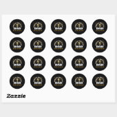 Sticker Rond monde-grand-père (Feuille)
