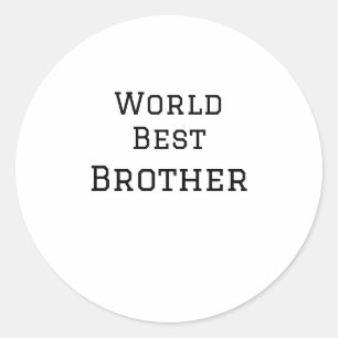 Sticker Rond Monde meilleur frère ajouter nom texte sport texte