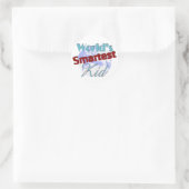 Sticker Rond Mondes enfant le plus intelligent (Sac)