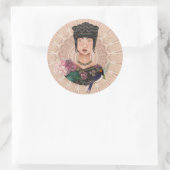 Sticker Rond Mondo de l'impératrice asiatique par Susan M. Eppe (Sac)