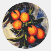 Sticker Rond Monet - Orange Portant Fruit (Devant)