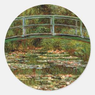 Sticker Rond Monet Pont Japonais de Giverny