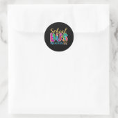 Sticker Rond Moniteur de bus scolaire (Sac)