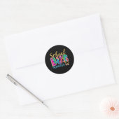 Sticker Rond Moniteur de bus scolaire (Enveloppe)