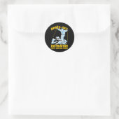 Sticker Rond Moniteur de ski Après Ski (Sac)