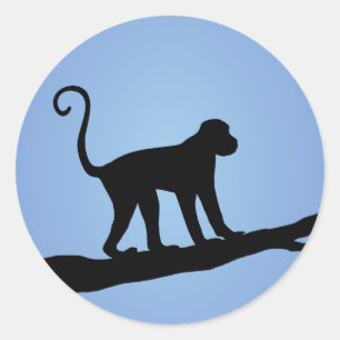 Sticker Rond Monkey