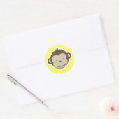 Sticker Rond Monkey (Enveloppe)