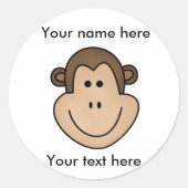 Sticker Rond Monkey (Devant)