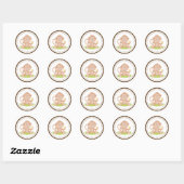 Sticker Rond Monkey (Feuille)