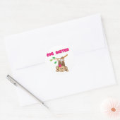 Sticker Rond Monkey Big Sister (Enveloppe)