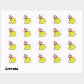 Sticker Rond Monkey de tennis (Feuille)
