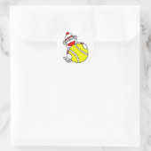 Sticker Rond Monkey de tennis (Sac)