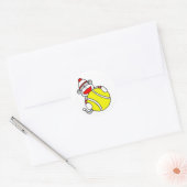 Sticker Rond Monkey de tennis (Enveloppe)