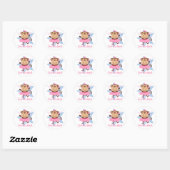 Sticker Rond Monkey Love Tutu Dance (Feuille)
