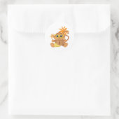 Sticker Rond Monkey Nerd (Sac)