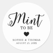 Sticker Rond Monnaie mariage à être (Devant)