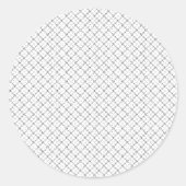 Sticker Rond Monochrome Geometric Texture|Seamless Diamond Look (Devant)