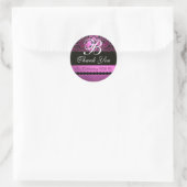 STICKER ROND MONOGRAM DE DOMMASQUES NOIRS VIOLET (Sac)