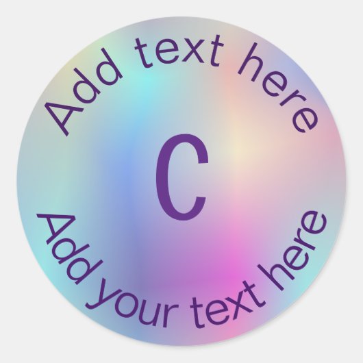 Sticker Rond monogramm (Devant)