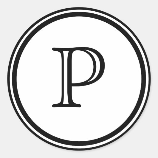 Sticker Rond Monogramme (Devant)